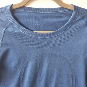 Lululemon Swiftly Tech Long Sleeve | Medium Blue Running Top | Sz 6